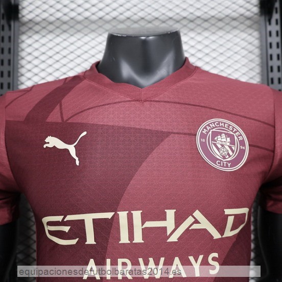Nuevo 3ª Jugadores Camiseta Manchester City 24/25 Rojo Baratas